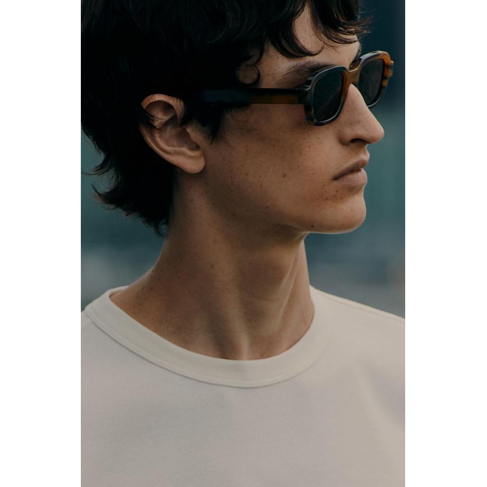 H M Regular FiT Waffle TexTured T sHirT wHiTe