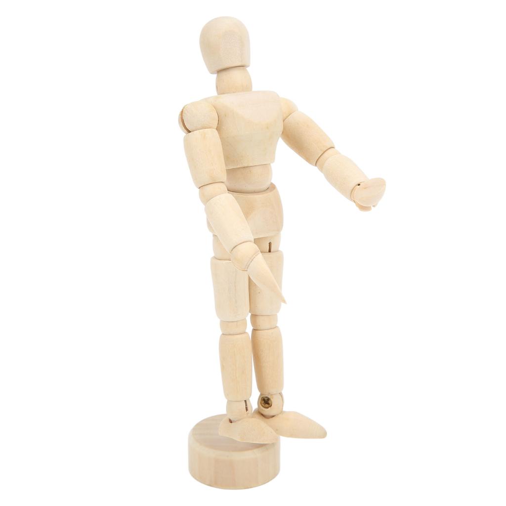 Dřevěný manekýn 14 otočný kloubový výkres manekýn Proporce lidského těla Přenosný umělecký manekýn