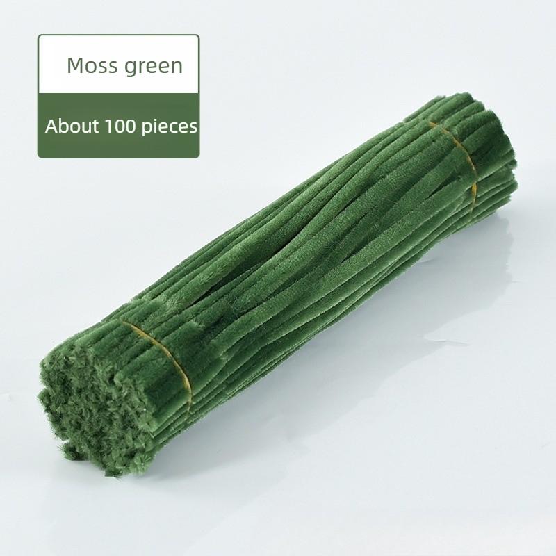 100-1000PCSMacaronColor ChenilleStems DIY Craft Pipe Cleaners for Kids Handmade Bouquet Hairband Flower Arrangement Stem Tie Kit