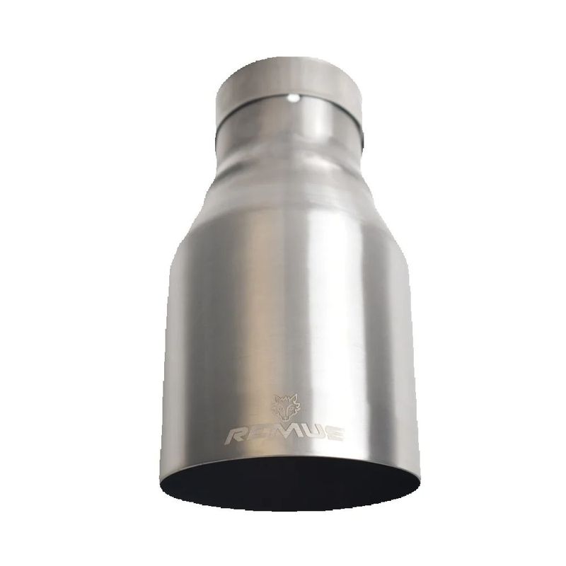 RE Exhaust Nozzle 304 Stainless Steel Silvery Brushed Single Tube Car Exhaust Nozzle 2.5 Inches 4.5 Inches Car Exhaust Nozzle