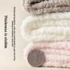 Coral Fleece Socks, Women's Autumn and Winter Sleep Socks, Warm and Non-shedding Mid-calf Socks, Thick Socks