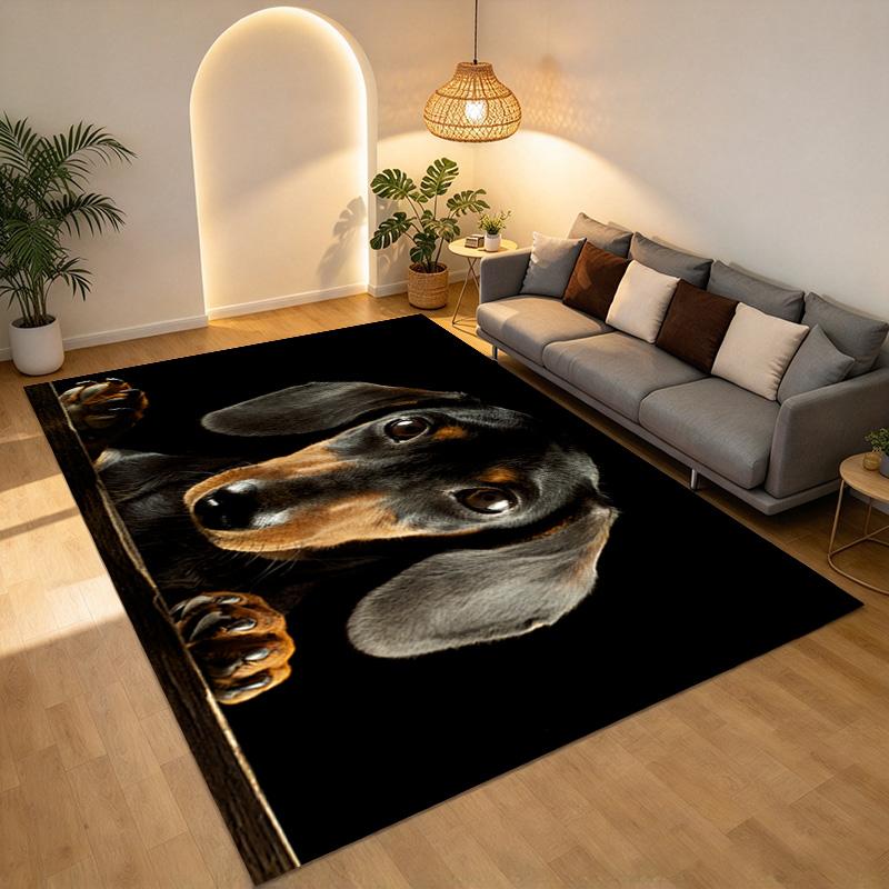Dachshund Living Room Nonslip Area Rug Soft Carpet For Bedroom Game Playroom Sofa Office Home Decor Doormat Christmas Gift C9261250