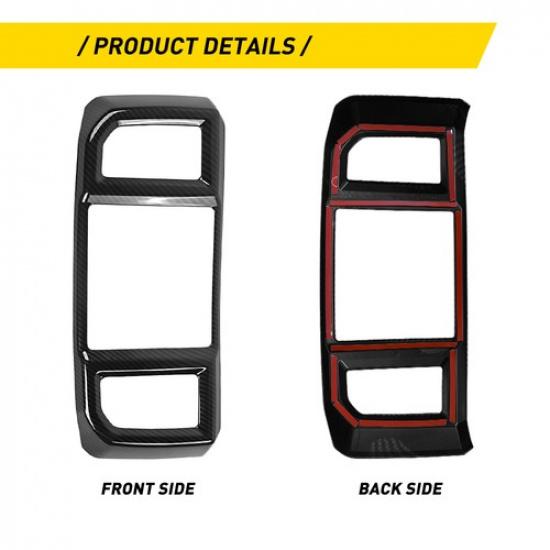 Carbon Fiber Interior Rear Air Vent Outlet Trim Cover for Ford F-150 2015- V