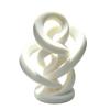 Zeitgenössische Büro Schreibtisch Dekoration Moderne Abstrakte Verdrehte Statue, 3D Gedrucktes Unendlichkeits-Twist-Ornament, Minimalistisches Weißes Band Ornament Künstlerisch