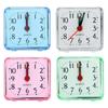 Candy-colored Bedroom Alarm Clock Portable Analog Dial Square Ornament