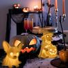 Halloween Dachshund Ghost Lamp, Halloween French Bulldog Glowing Ghost Figurine, Cute Dog Display Statue Nightlight Decorations