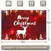 1Pcs White Reindeer Red Xmas Snow Decoration Background Winter Backdrop For Photo Studio Photo Booth Party