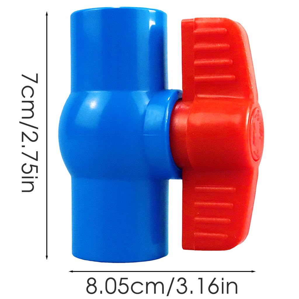 PVC Ball Valve for Water Pipe Threaded Joint Plastic Material Suitable for Household Plumbing