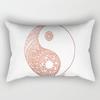 Ins Pink Geometric Waist Pillow Case Car Sofa Pillow Cushion Cover Pillow Case Pillow Case Pillow Case