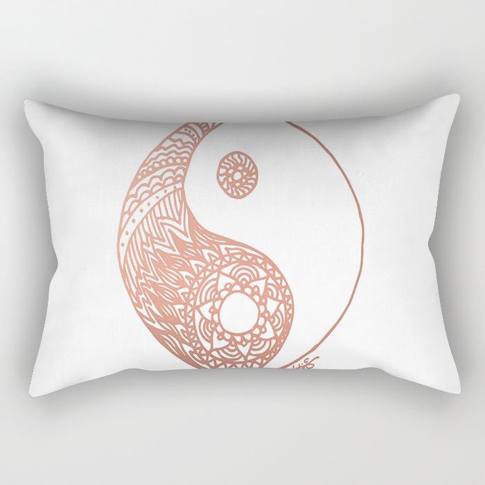 Ins Pink Geometric Waist Pillow Case Car Sofa Pillow Cushion Cover Pillow Case Pillow Case Pillow Case