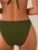 2025 Modern Cross-back Hard Cup Bikini: European & American Style Sexy Split Swimwear
