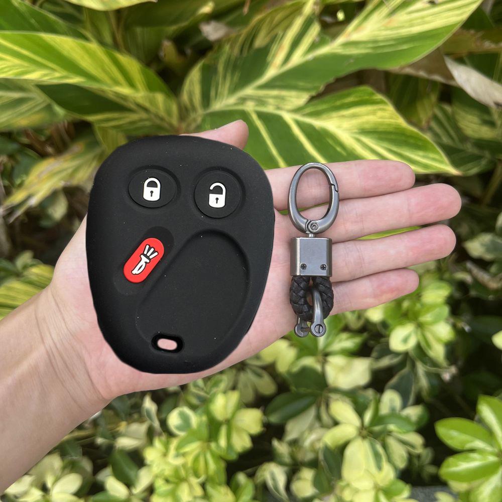Silicone Rubber Car Key Cover Case For Chevrolet S10 Silverado Suburban Tahoe For Gmc Sierra Sonoma Yukon 3 Button Rempte Key