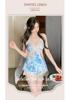 Women's Ice Silk Lace Pajama Set - Camisole & Shorts for Spring/Summer/Autumn