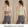 Women's Quick-Dry Shockproof Yoga Sports Bra with Thin Straps and Fixed Pads