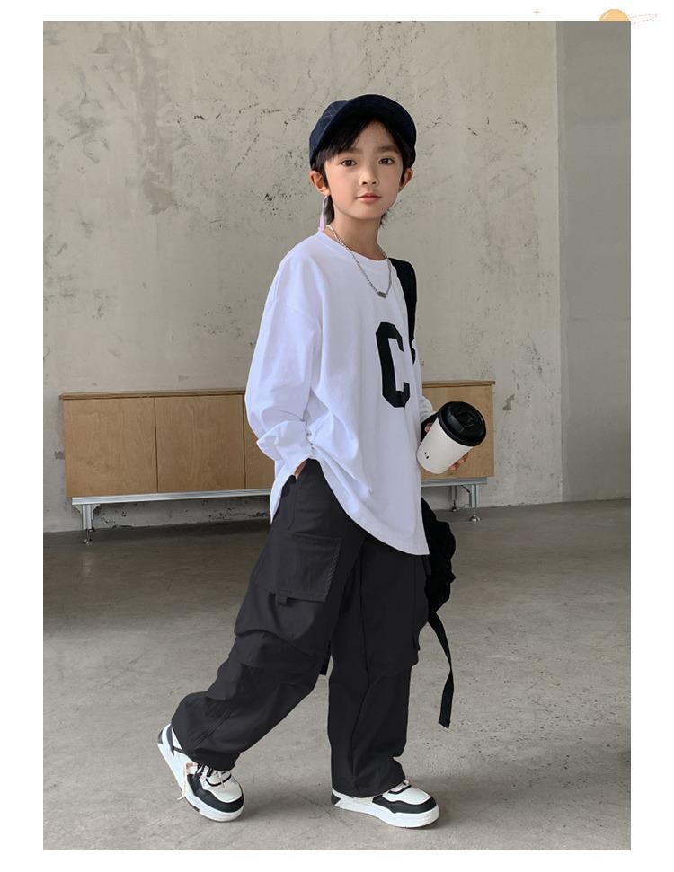Trendige Cargo-Hosen für Jungen für Frühling und Herbst 2025, stilvolle Freizeitkleidung für Kinder