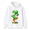 Kids Boys Girls Casual Hoodie, Cute Dinosaur Character Print Long Sleeve Pullover Sweatshirt for Children Daily Wear
