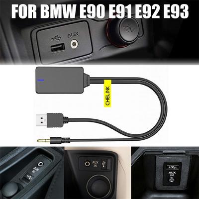 AUX Wireless Bluetooth Module Adapter Audio Music Cable For BMW E90 E91 E92 E93