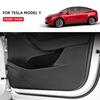 Door Anti Kick Pad for Tesla  Model 3 2021-2023 Model Y 2023-2025 Car Carbon Fiber Sticker Protection Side Edge Film Protector