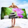 Colored Stone Series Seaside Vacation Beach Towel Swimming Bath Towel Sports Towel