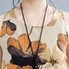 Boho Plus Size Cotton Linen Dress for Women Summer Sleeveless Printed Loose