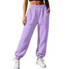 Pantaloni Jogger Larghi Casual da Donna con Polsini Elasticizzati, Pantaloni della Tuta da Giorno