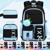 Set Zaino 3 Pezzi Zaino Grande Capacità per Laptop Zaino Casual da Viaggio per Uomini Donne