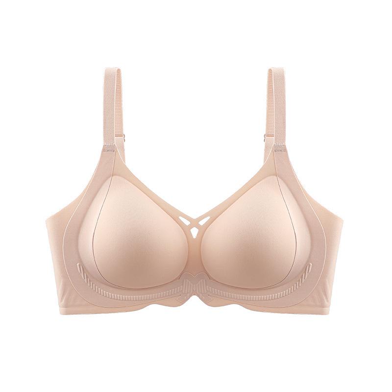Seamless Push-Up Bra for Women - Anti-Sagging, Side Support, and Adjustable Soft Lift