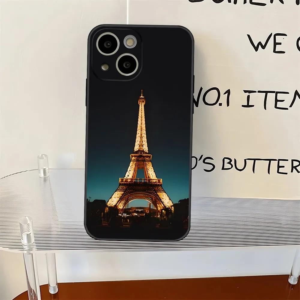 

Чехол для мобильного телефона iPhone15ProMax с изображением Эйфелевой башни в Париже окрашен и защищен от падений. iPhone 16 Pro Max