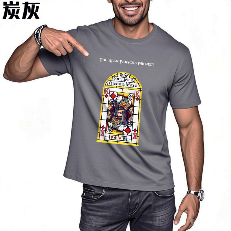Men tshirt Graphic Cotton Tshirt Stained Glass Window Design Breathable Round Neck Tee Fashionable Summer Trendy Tshirt