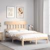 VidaXL Cadre de lit avec tête de lit 120x200 cm bois massif 3193591