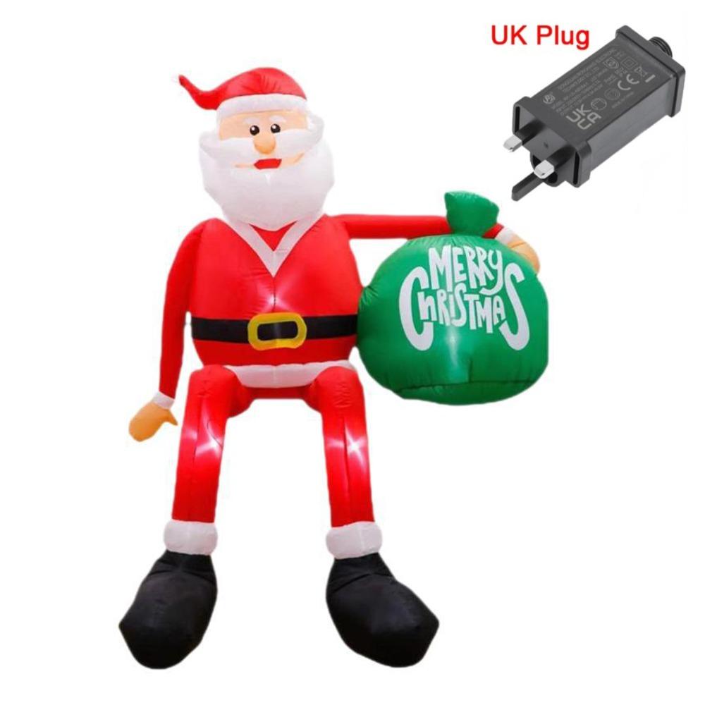 Christmas Decor Oxford Christmas Inflatable Dolls LED Light DIY Christmas Inflatables Decor Lighted Dolls Indoor Party