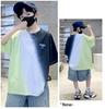 Children's clothing boys' summer T-shirt short sleeved 2026 new summer boys' big children's summer cool top trend