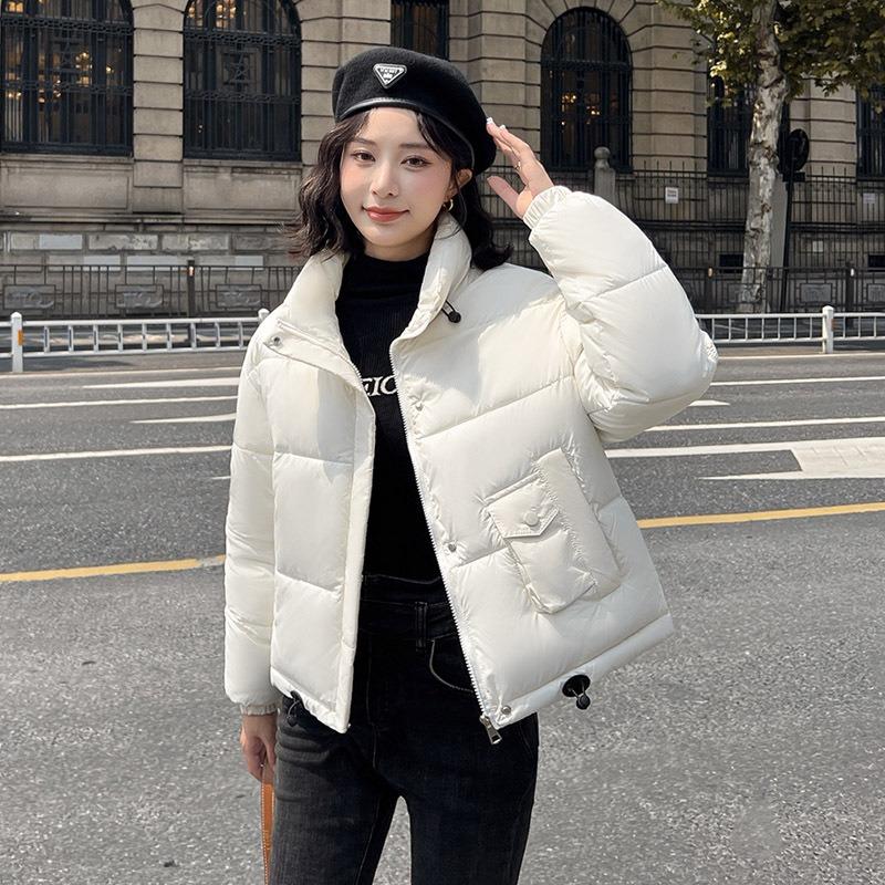 Short down cotton-padded clothes for women's winter new small thickened bread clothes fashionable stand-up collar warm small cotton-padded jacket