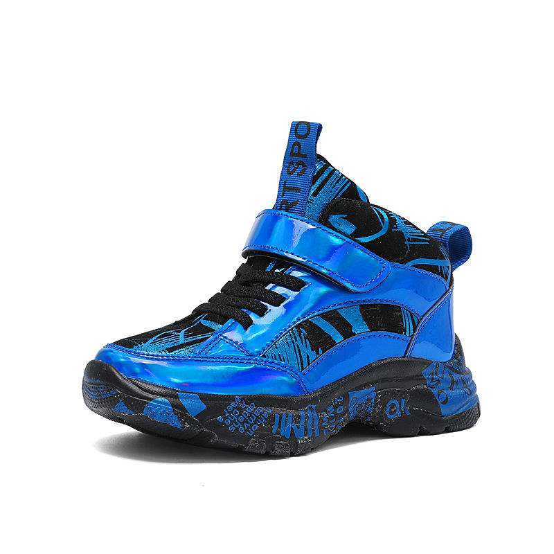 Boys cotton shoes 2025 new winter thickened and velvet two cotton sports shoes children's autumn and winter warm boys shoes tide