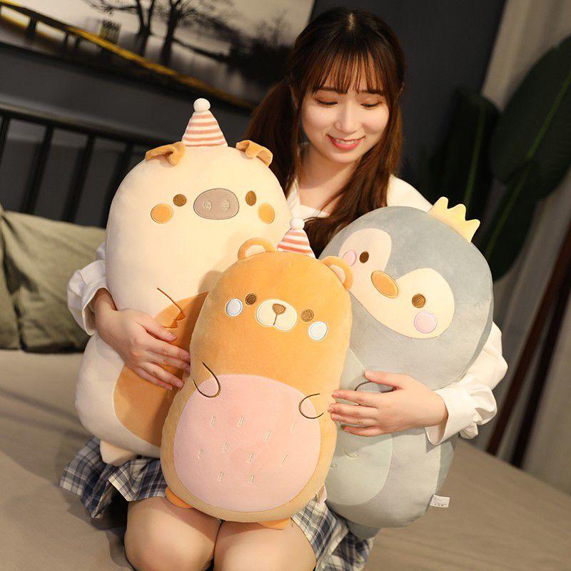 Dinosaur Bear Plushie Penguin Plush Toy Doll Stuffed Toys For Girls Pillow Throw
