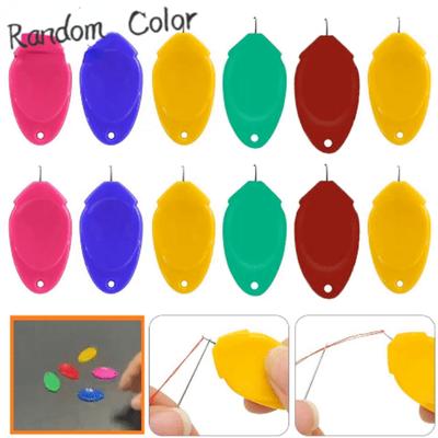 Dikiş İğnesi Geçirici Dikiş Ekleme Aracı DİKİŞ MAKİNESİ için Plastik Tel Döngü İğneler için İğne Geçirici Dikiş Araçları