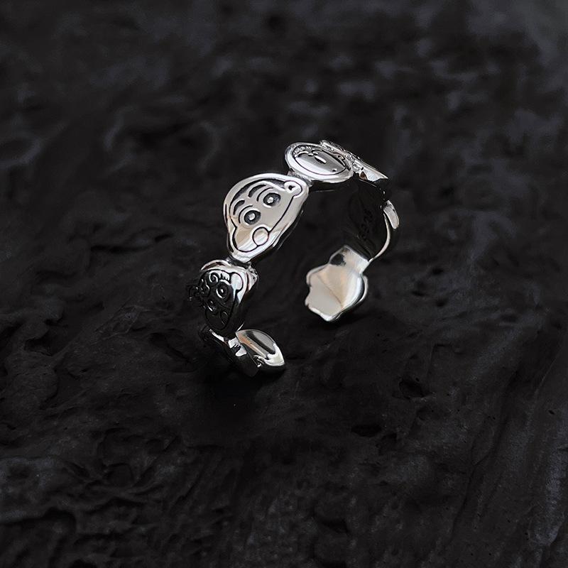 Character Unique Cartoon Ring For Women In Fashionable Ins Style With Adjustable Fit