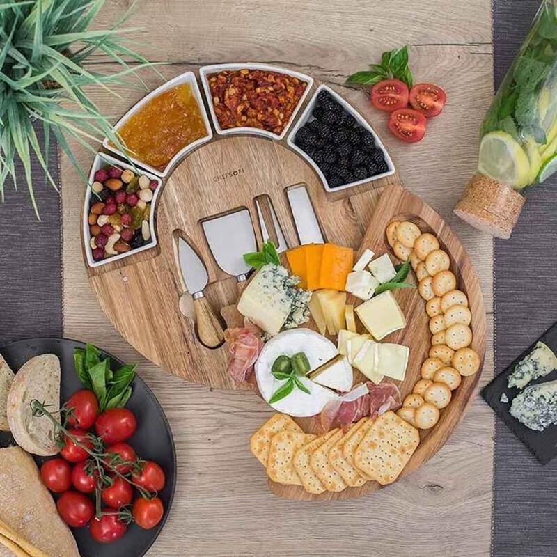

ZISIZ Вращающаяся складная доска для сыра и фруктов