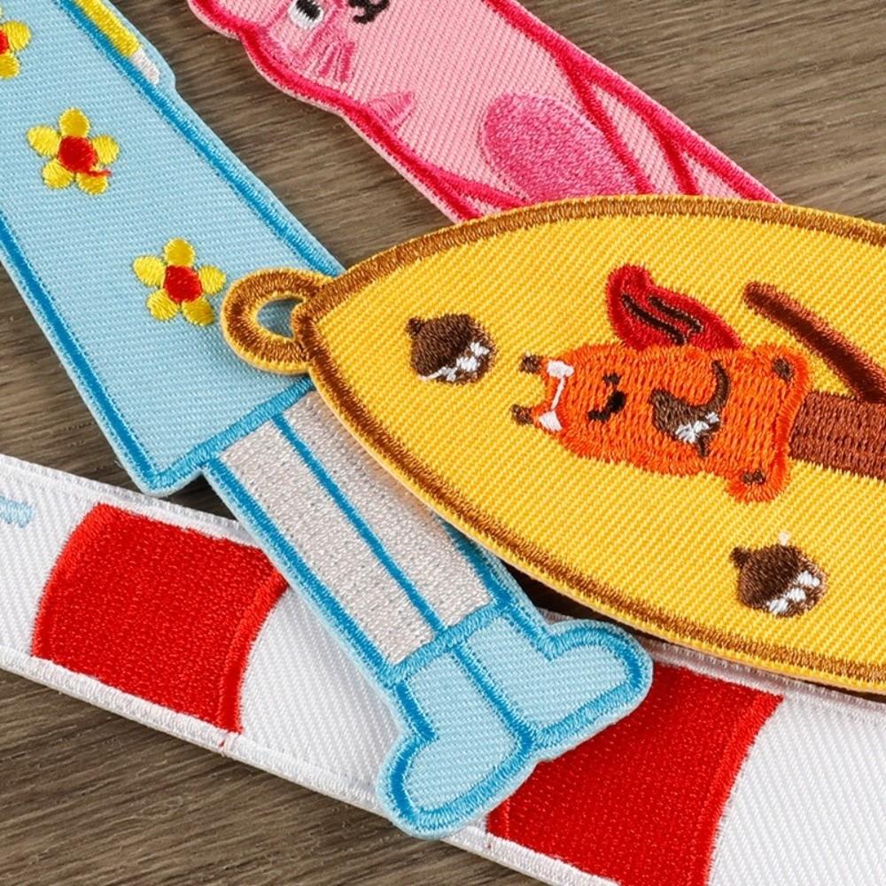 with Rope Embroidered Page Markers Chinese Style DIY Decor Cloth Patches  Reading Gift