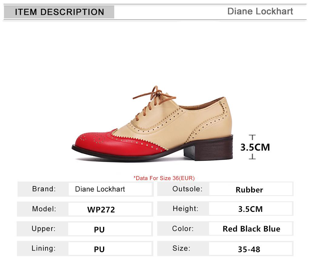 Fashion Women Spring New Flats Shoes Women Oxfords Mixed Colors Lace Up Ladies Brogues Shoes Designer Casual Pu Leather Outdoor Footwear