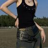 Wind Rivet Retro Belt Vintage Wide Belt Women Wide Waist Seal Outer Cover Spice Girl Wear