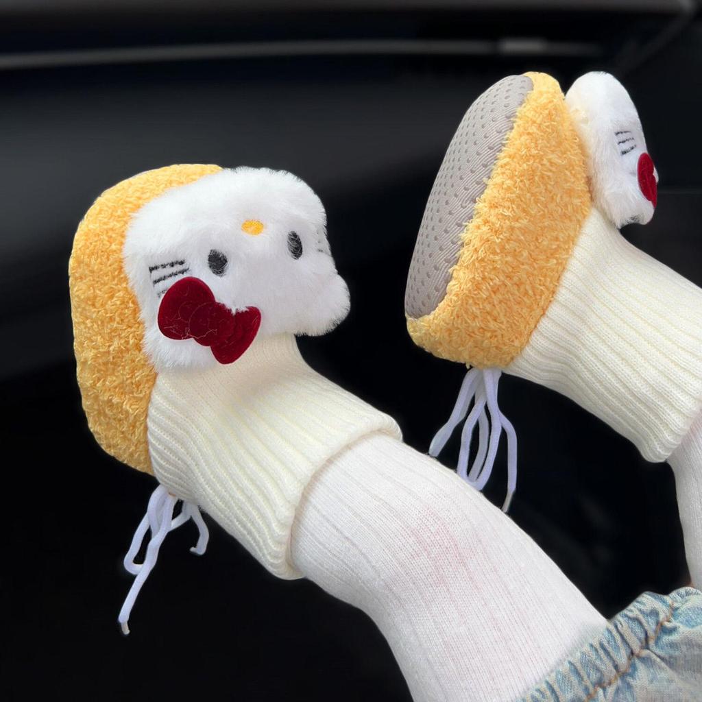 Newborn Cotton Velvet Winter Booties, Warm Non-Slip Socks for 0-12 Months