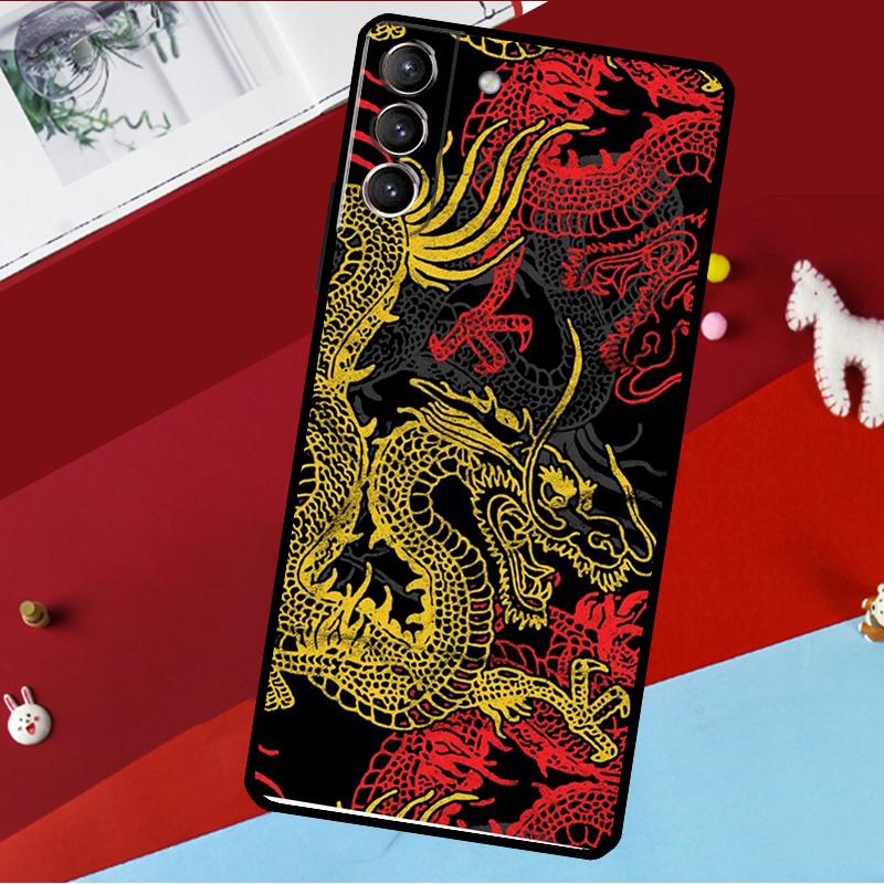 DRAGON TATTOO JAPANESE Funda For Samsung Galaxy S26 Ultra S24 S22 S23 S25 Plus S20 S21 FE S9 S10 S25 FE Phone Case