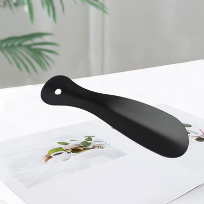 Edelstahl-Schuhanzieher, kurzes Loch zum Aufhängen, für Herren, Damen, Kinder, ältere Metallstiefel, lässig, Sport, Kleid, Schuhheber, Helfer, Schuhzubehör