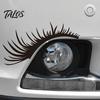 Beschädigungsfreie Auto-Außendekoration 2 Paar Auto-Scheinwerfer-Wimpernaufkleber, Lustige Scheinwerfer-Aufkleber, Dekorative Wimpern für Scheinwerfer Klebend