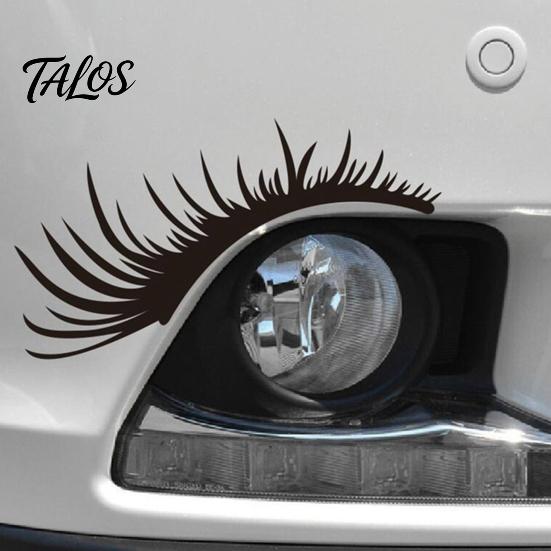 Beschädigungsfreie Auto-Außendekoration 2 Paar Auto-Scheinwerfer-Wimpernaufkleber, Lustige Scheinwerfer-Aufkleber, Dekorative Wimpern für Scheinwerfer Klebend