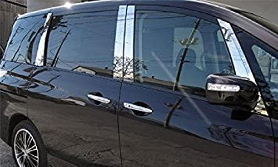 BRIGHTZ Biante CC Series Stainless Steel Pillar Panels Visor Set Ultra-Mirror (No Required) 14-Piece [PIL-SIL-286]