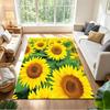 Sunflower Field Pattern Non-Slip Home Carpet Design for Office Decor Living Room Bedroom Gift