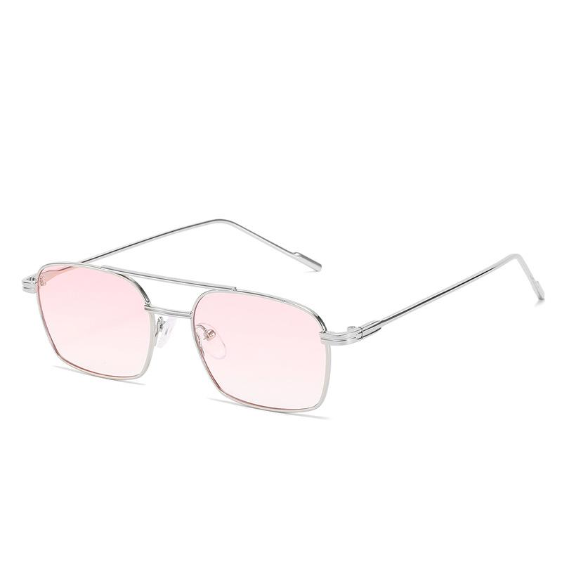 Fashion Square Sunglasses Men Women Metal Luxury Trendy Sun Glasses Retro Sun Glasses Vintage High Quality Gafas Oculos De Sol