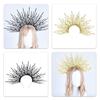 Unique Punk Snake Artistic Hair Band Spiked Head Accessory for Adults Hair Hoop with Metallic and Snake Cosplay Maid